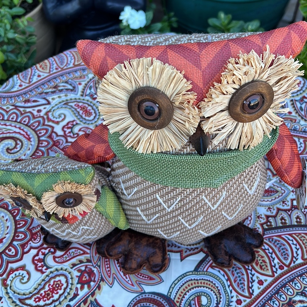 🍁 New Owl Family Fall Accent / Door Stopper 🍁 - Picture 9 of 17